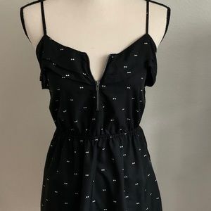 A Black Pattern Beach Dress